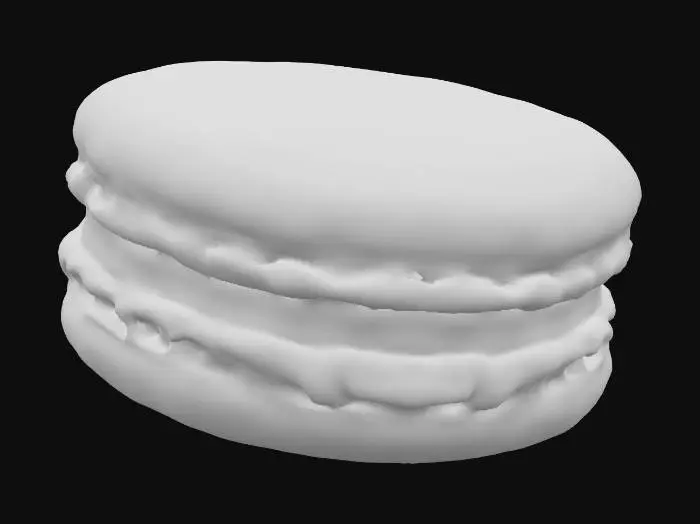 3D model for Elevated Macaron, #food#