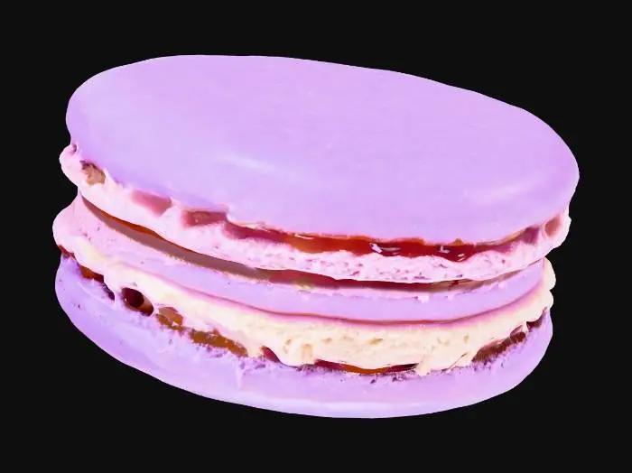3D model for Elevated Macaron, #food#
