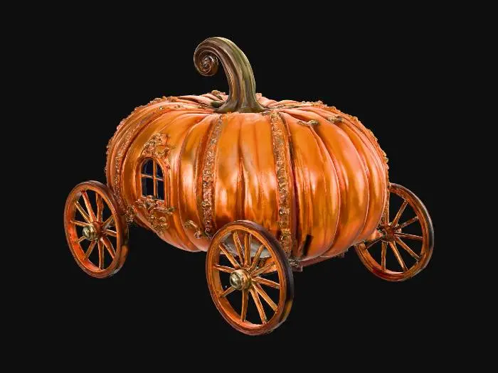 3D model for Pumpkin Carriage Fantasy