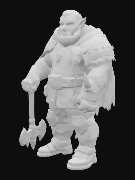 3D model for Warrior Orc Chieftain