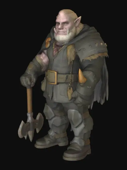 3D model for Warrior Orc Chieftain