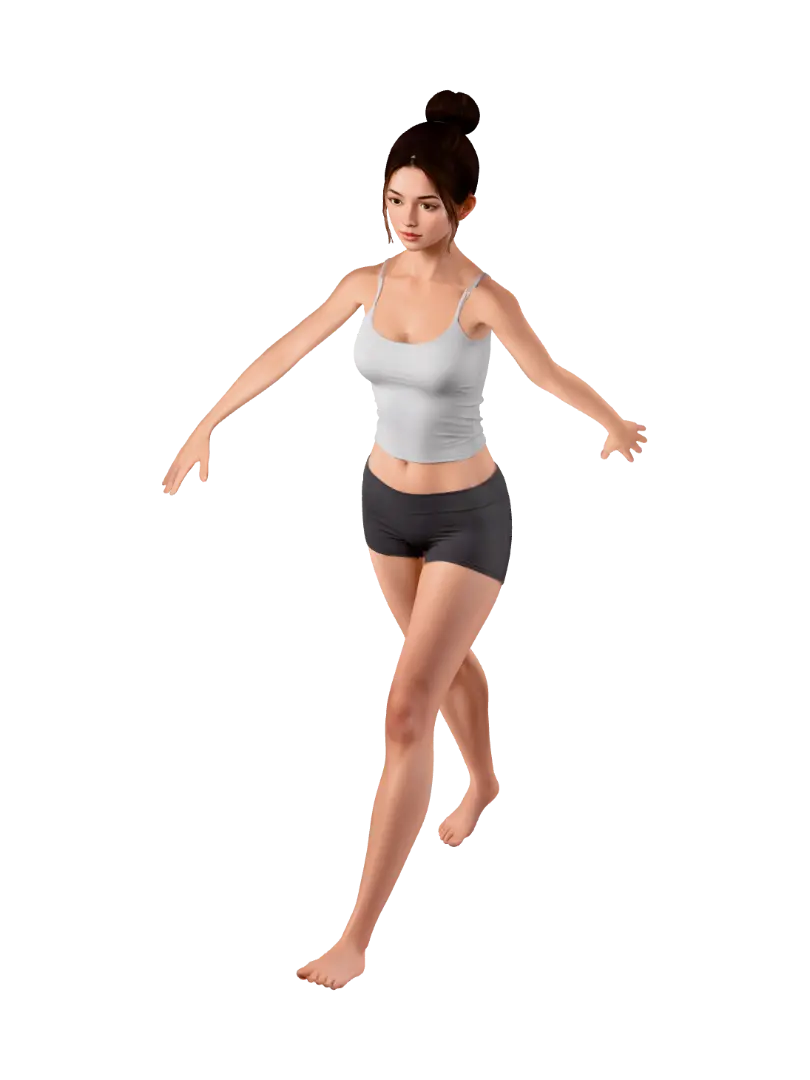 Funny - Rhythm 3D model, vytvořený pomocí AI