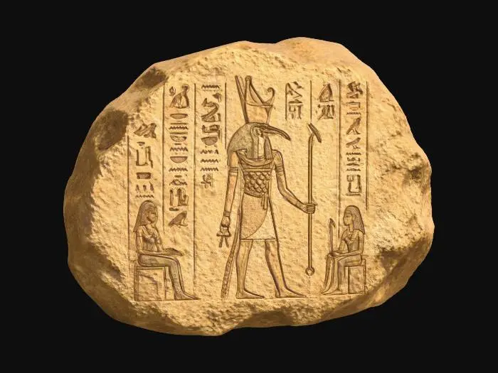 3D model for Egyptian Pharaoh Rock