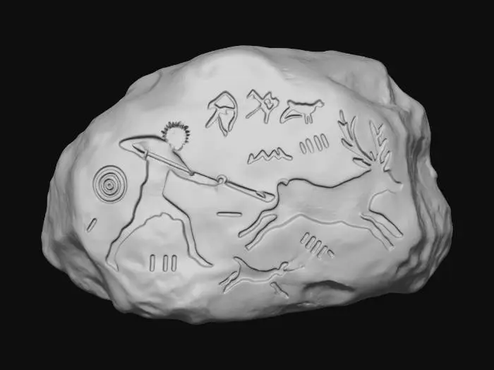 3D model for Ancient Rock Drawings