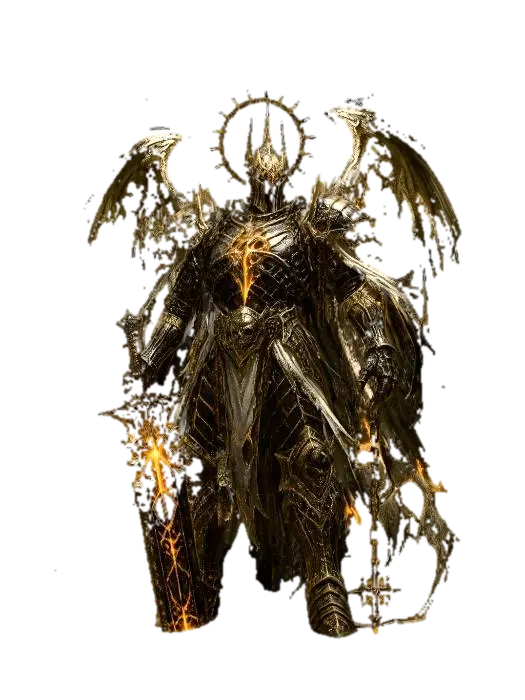 Ember Crowned Warlord AI 생성 3D 모델