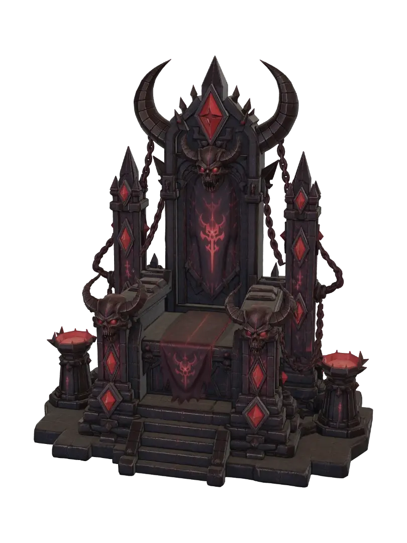 Demon King Throne 的 AI 生成 3D 模型