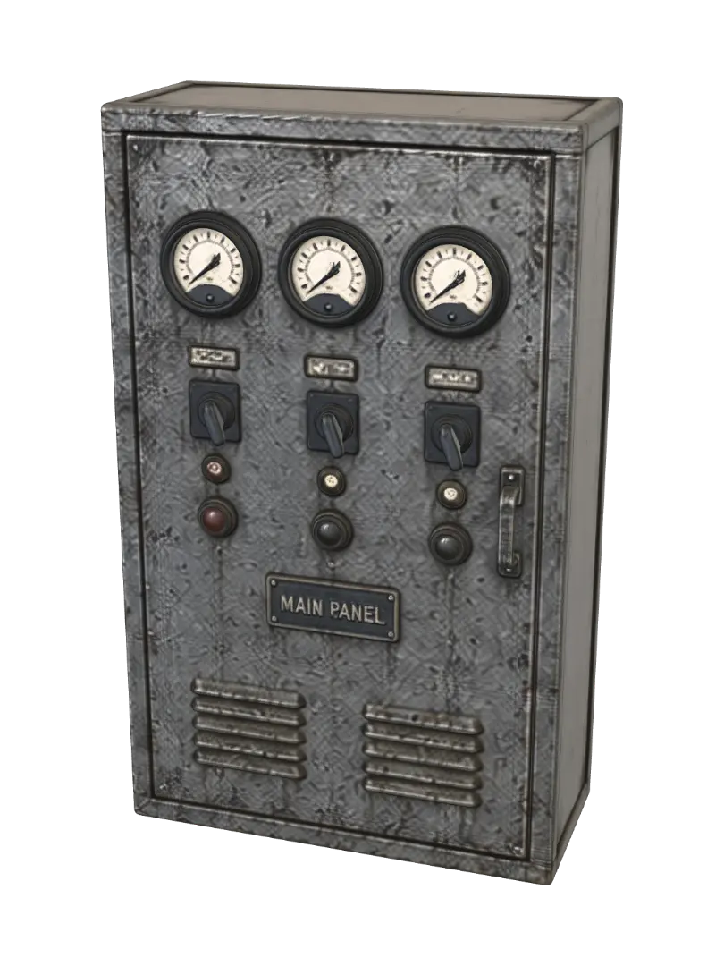 3D-модель Electrical Panel - Industrial, згенерована ШІ
