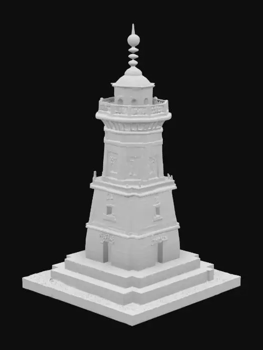 3D model for Pharos Lighthouse Alexandria

