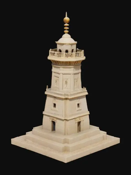 3D model for Pharos Lighthouse Alexandria
