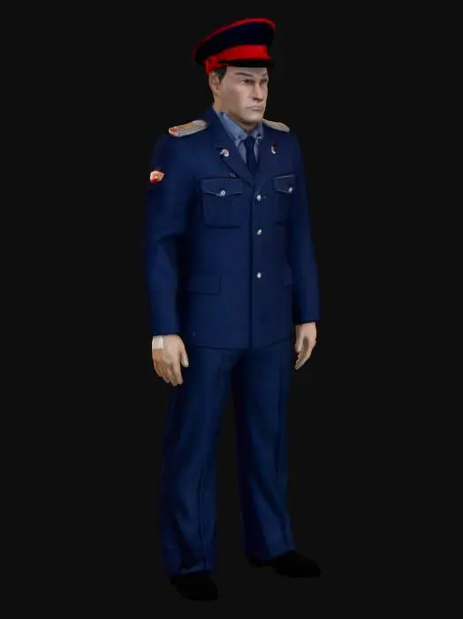 3D model for Officer in Uniform