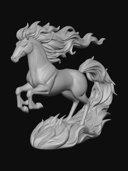 3D model for Fiery Gallop