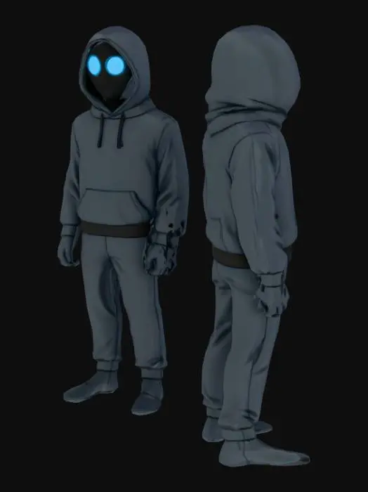 3D model for Shadow Hoodie