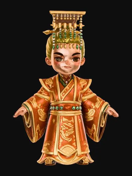 3D model for Character Design Concept - Emperor