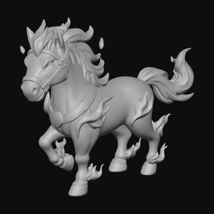 3D model for Fiery Stallion