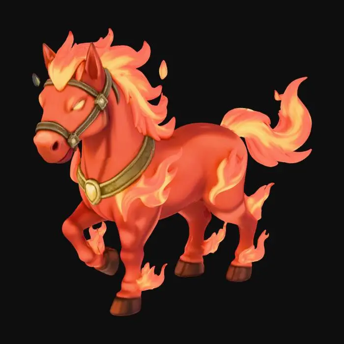 3D model for Fiery Stallion
