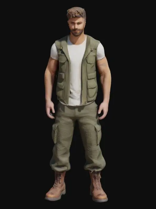 3D model for Explorer in Khaki
