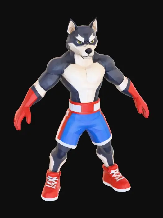 3D model for Boxing Canine Champion