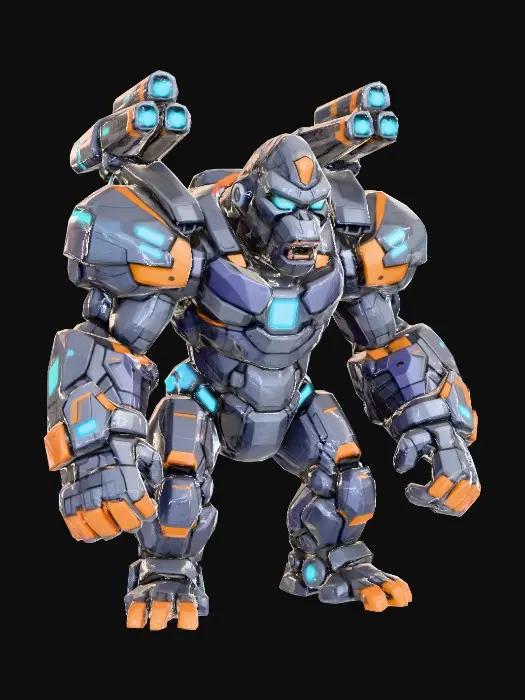 3D model for Cyber Simian Enforcer