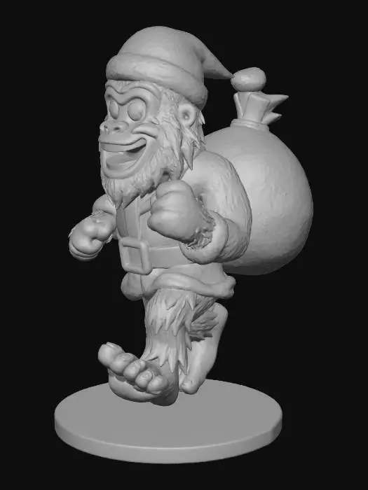 3D model for #Christmas2025#, Santa Squatch