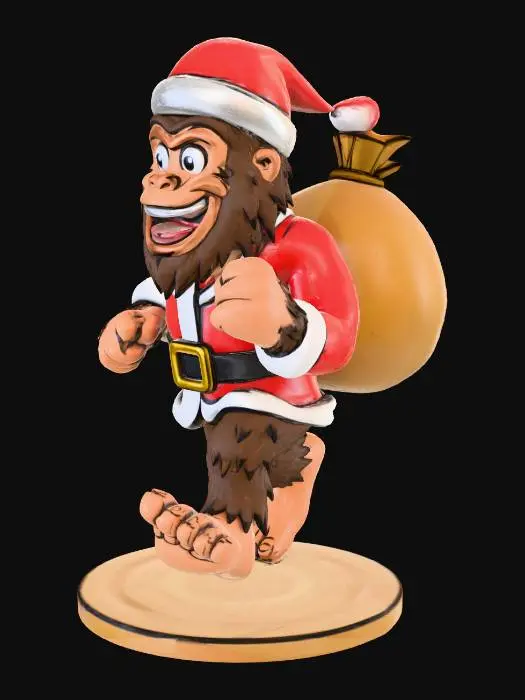 3D model for #Christmas2025#, Santa Squatch