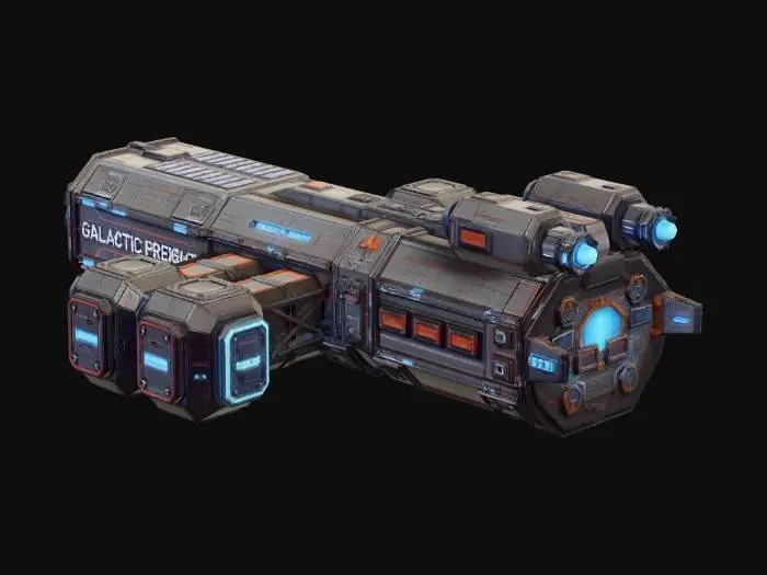 3D model for Space freight ship