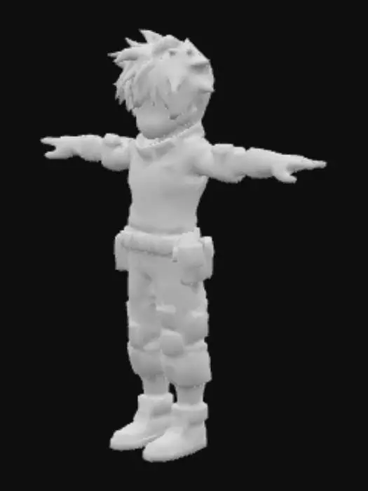 3D model for Hero Pose