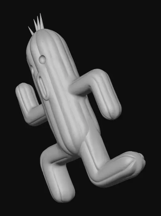 3D model for Cactuar