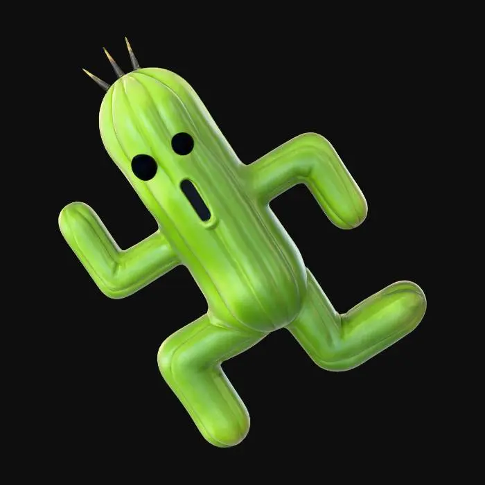 3D model for Cactuar Character