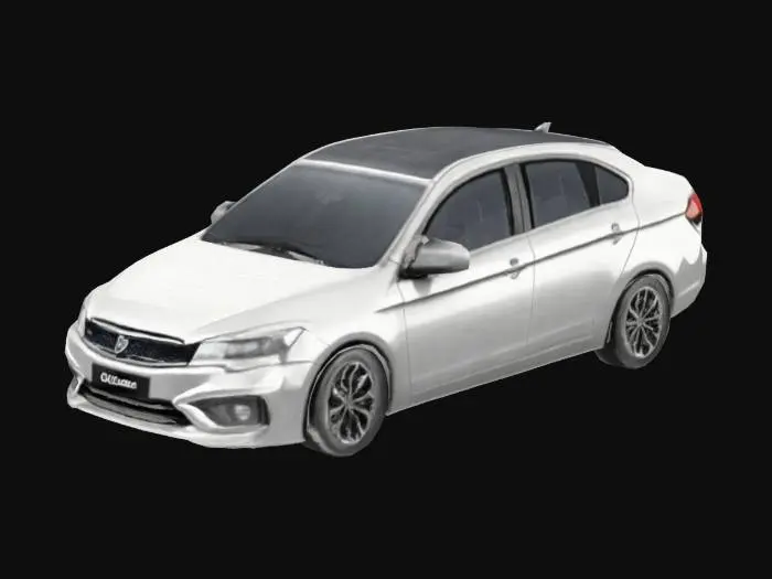 3D model for Silver Sedan