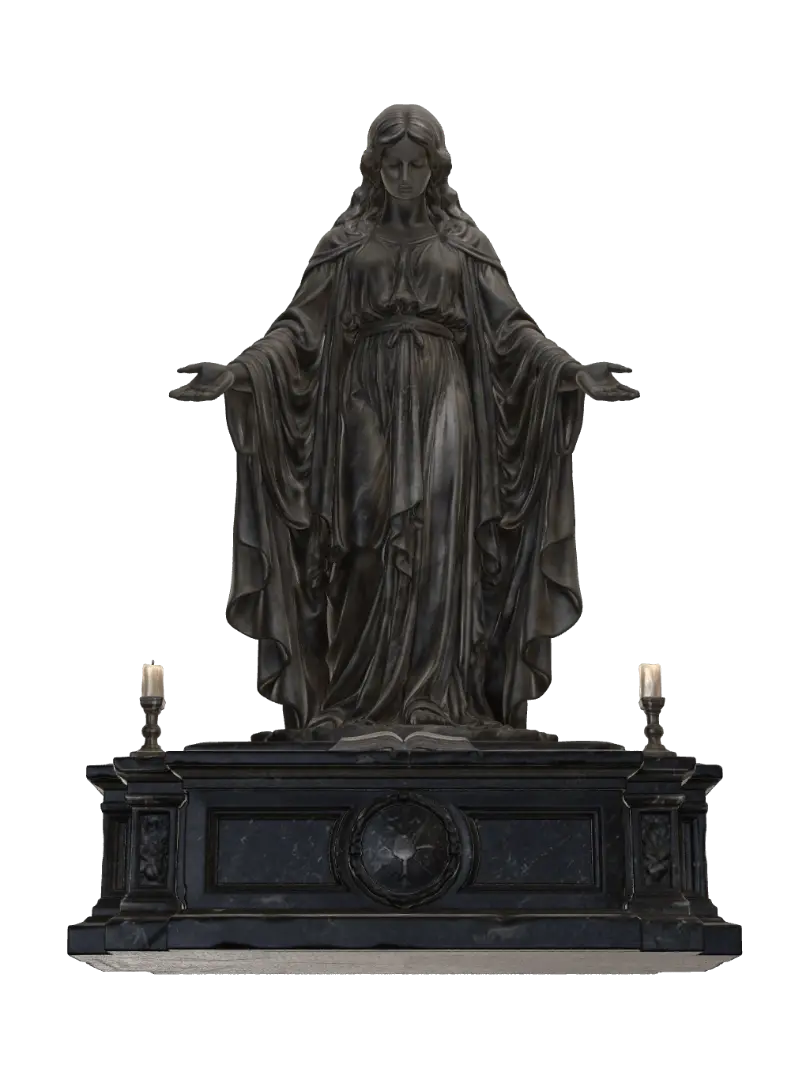 Алтарь - Sanctuary 3D model, vytvořený pomocí AI