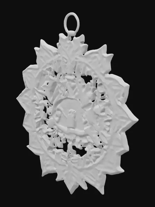 3D model for Enchanted Ornament Prompt: Design an ornament that tells a magical Christmas story. What enchantments does it hold? Describe the story behind its charm and how it brings joy to the holiday season., #ChristmasAdventure#