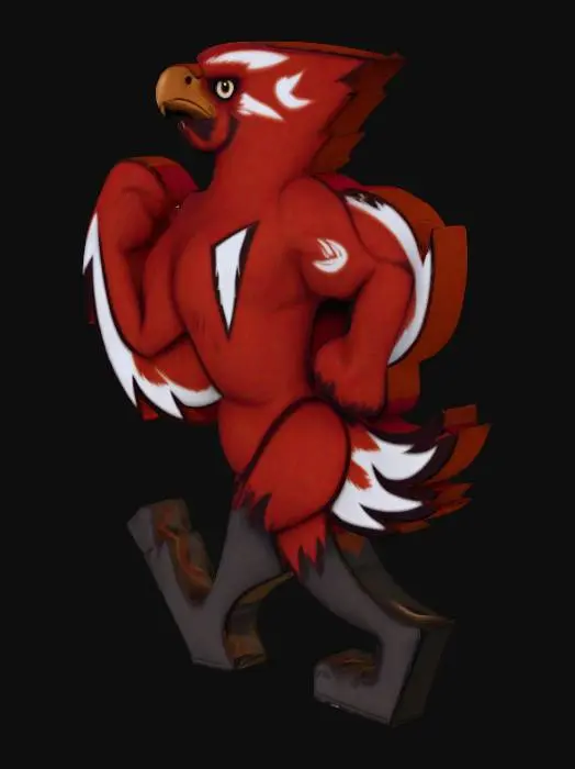 3D model for Red Storm Mascot