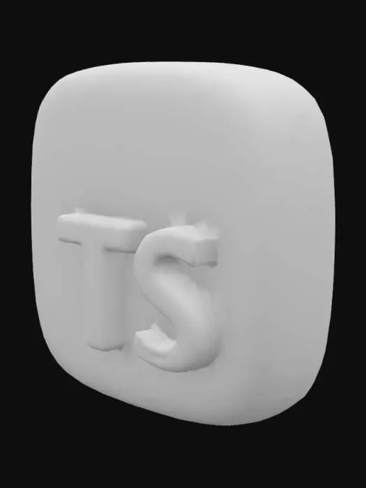 3D model for TypeScript Icon