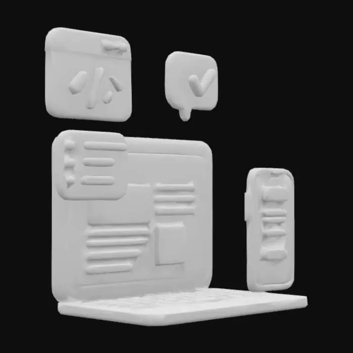 3D model for UI Clean Computer