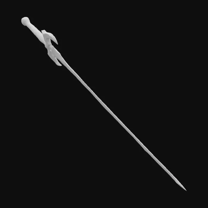 3D model for Довгий стальний меч.Різьба на клинку.Стиль темних душ
