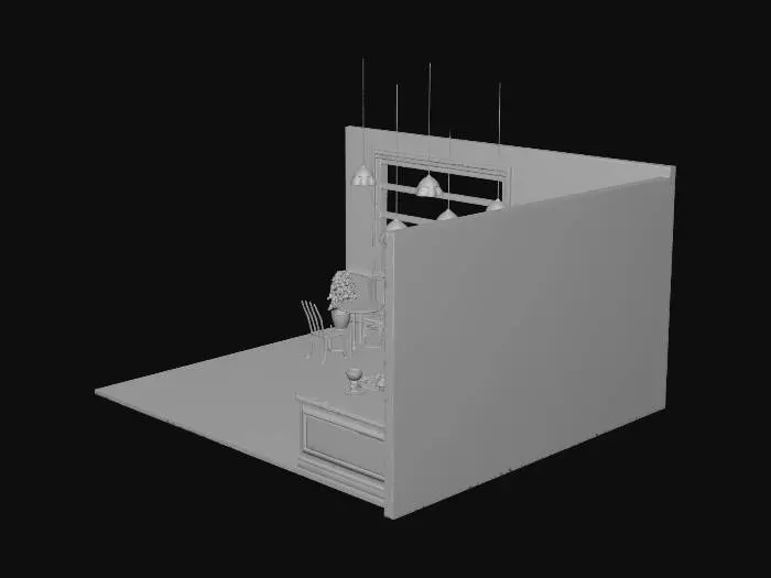 3D model for donut shop