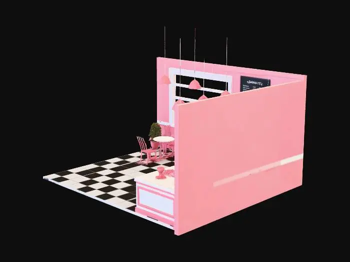 3D model for donut shop