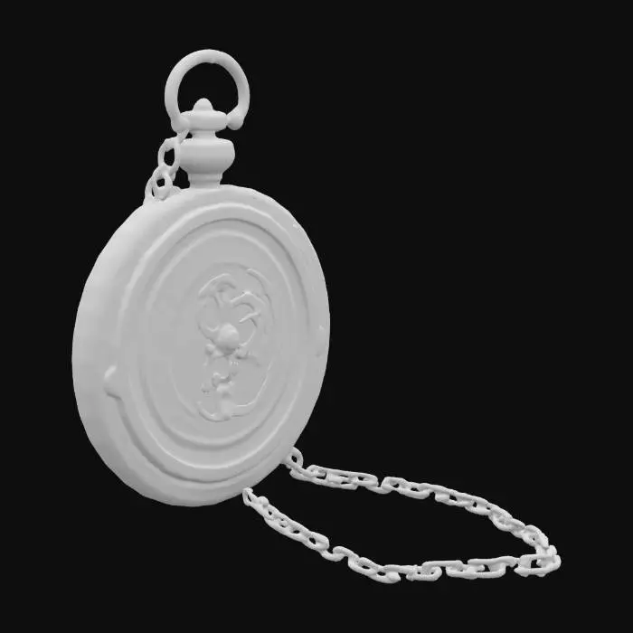 3D model for 19th century ornate pocket watch, fine mechanical engravings, delicate floral patterns, antique brass, slightly open to reveal detailed clockwork gears, Wild West cowboy aesthetic, weathered metal, realistic PBR textures, optimized for game use, seamless geometry, correct proportions, no floating parts, high detail but low poly