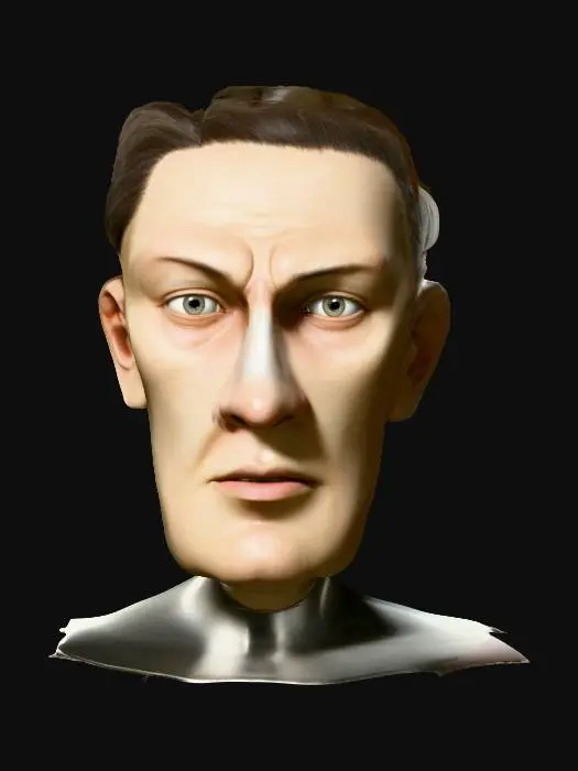 3D model for President Elliot With Brown And Graying Slick Hair