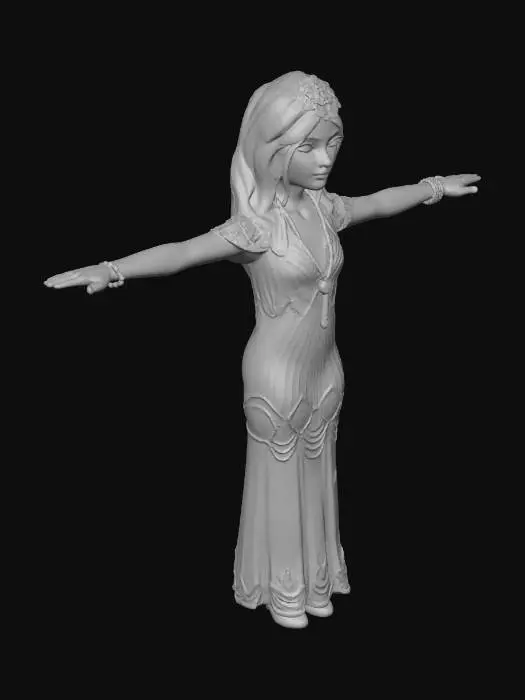 3D model for Babs - Flapper With A Turban