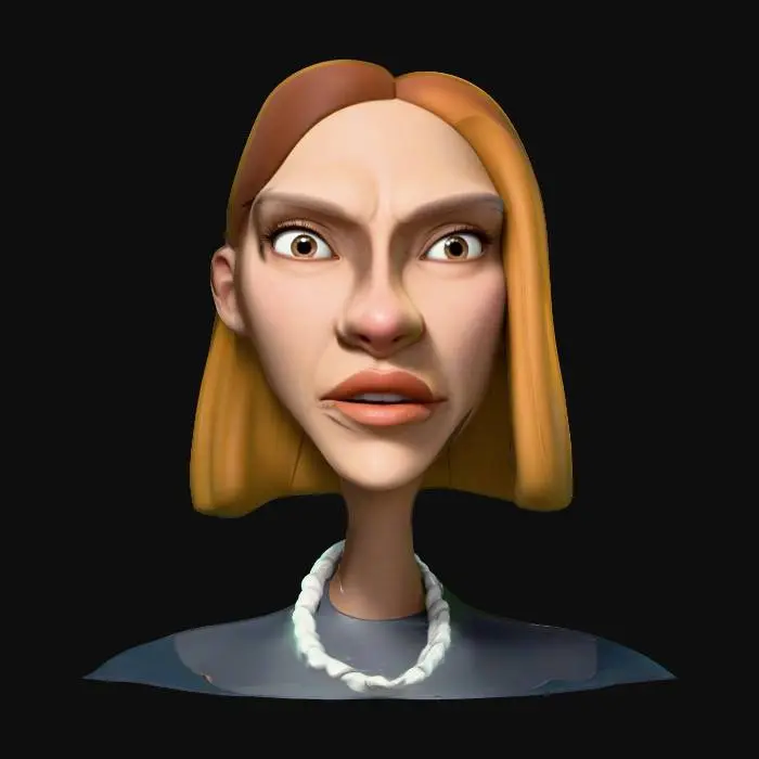 3D model for Andreea - Redhead Young Woman