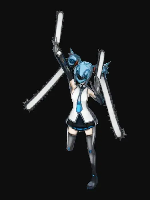3D model for Chainsaw miku