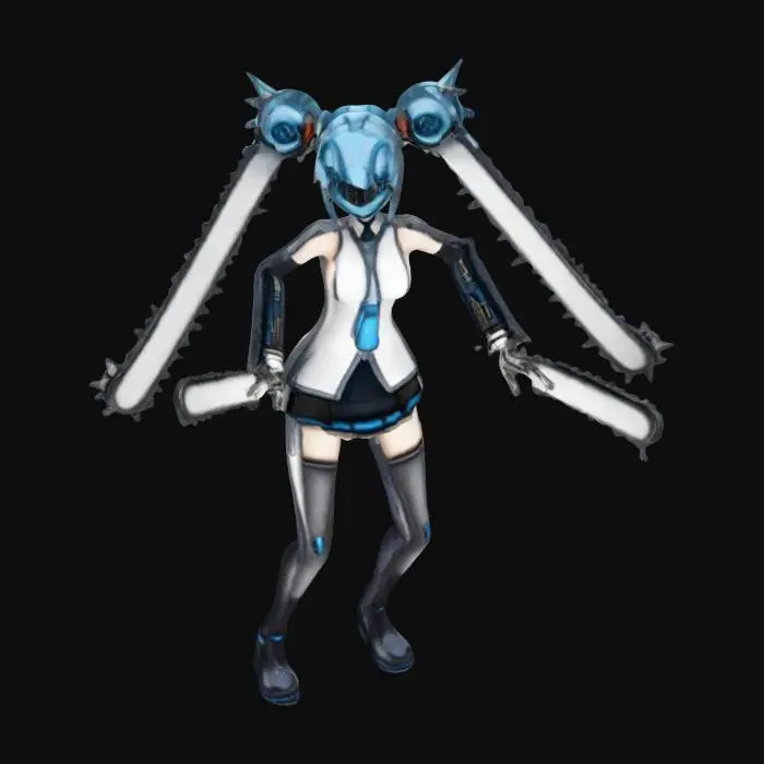 3D model for Chainsaw miku