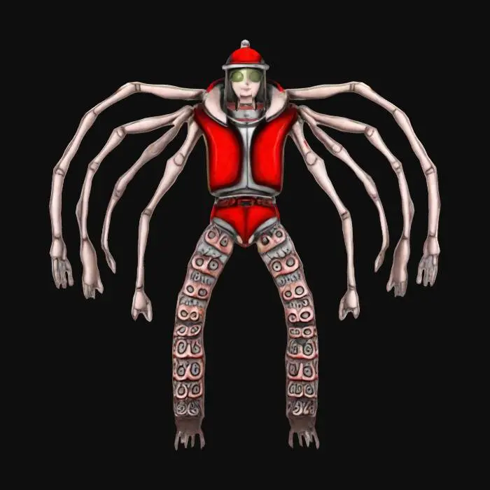 3D model for germany santa claus devil