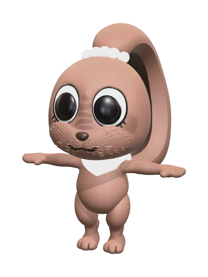 Weathered Cocoa Dandys World 3D model, vytvořený pomocí AI