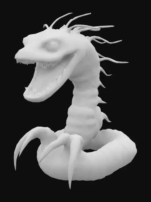 3D model for beetlejuice sandworm