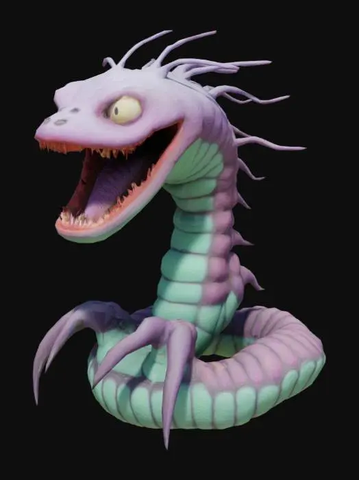 3D model for beetlejuice sandworm