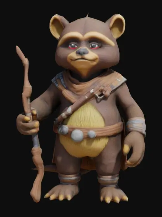 3D model for Ewok warrior from Star Wars
