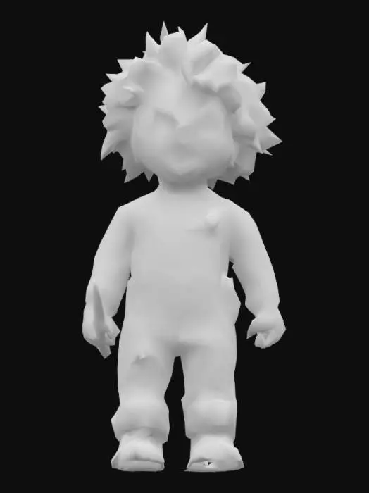 3D model for evil chucky doll with a knife
