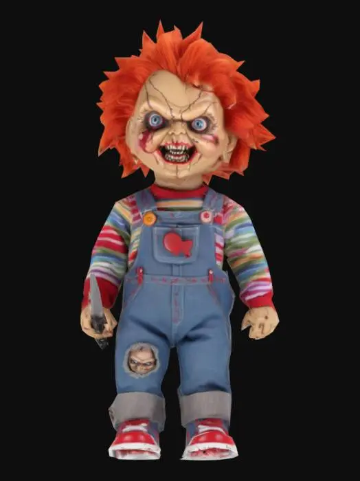 3D model for evil chucky doll with a knife
